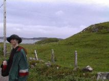 Sue - Iona looking back to Mull
