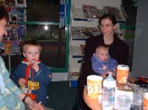 Sue, Stephan. Tobias and Susanna at Dundee Airport Caf&eacute;