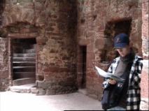 Sue at Edzell Castle