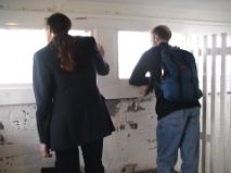 Q and Sue in Broughty Castle
