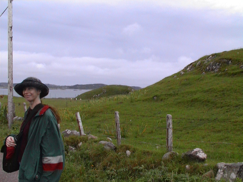 Sue - Iona looking back to Mull