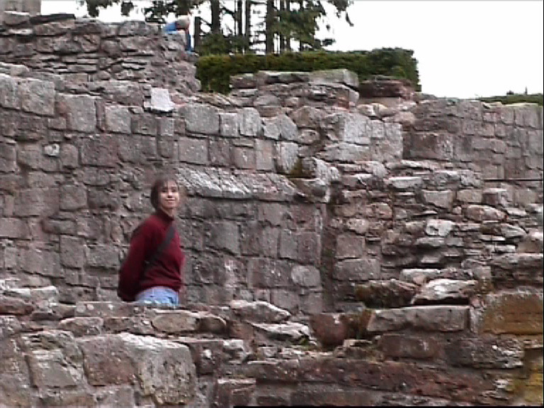 Sue at Jedburgh Abbey 2