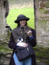 Sue and friend at Rievaulx Abbey